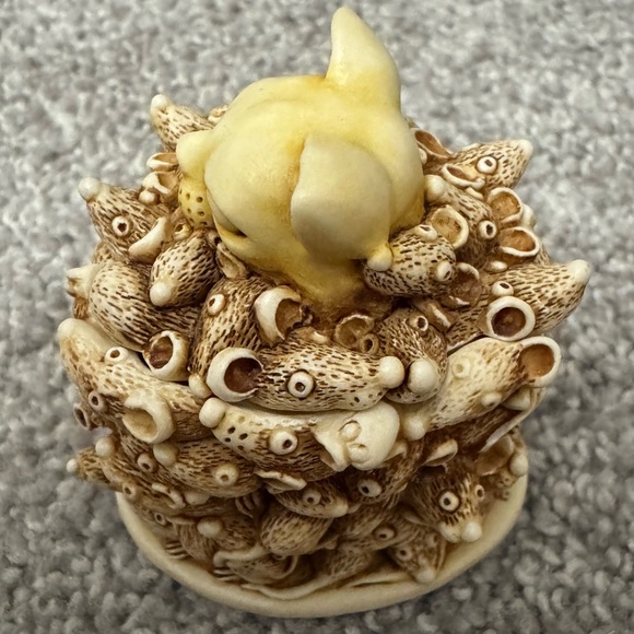 1994 Harmony Kingdom Cat and Mice Trinket Box - Picture 4 of 7